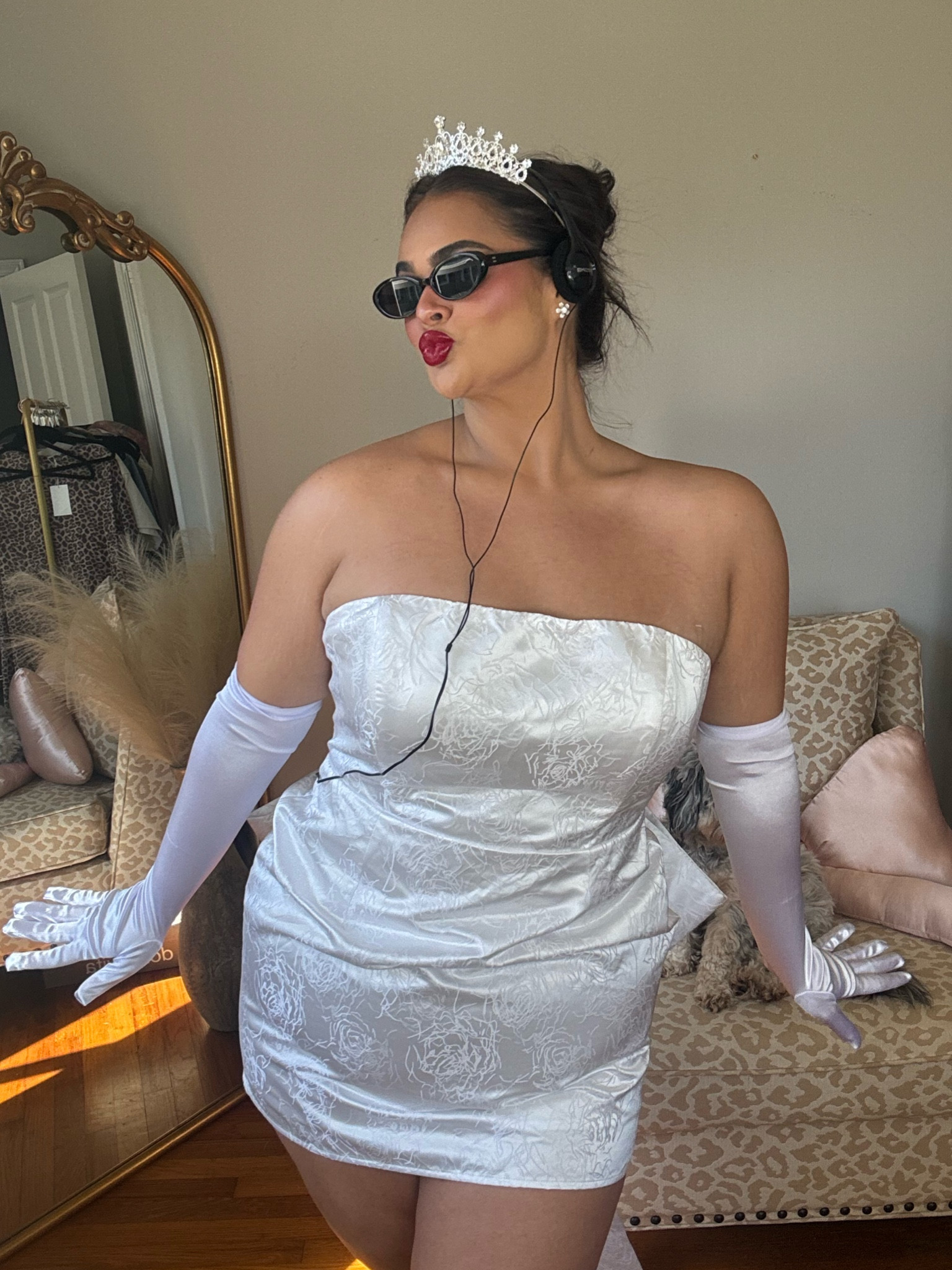 Princess Mia from the Princess Diaries for Halloween 🤍 I already had the white dress so just had to buy the cheap accessories!! 

The dress is from ShowPo but they no longer sell it so I linked a very similar one from their site as well as more affordable ones from Amazon!! 

#LTKFindsUnder50 #LTKHalloween #LTKStyleTip