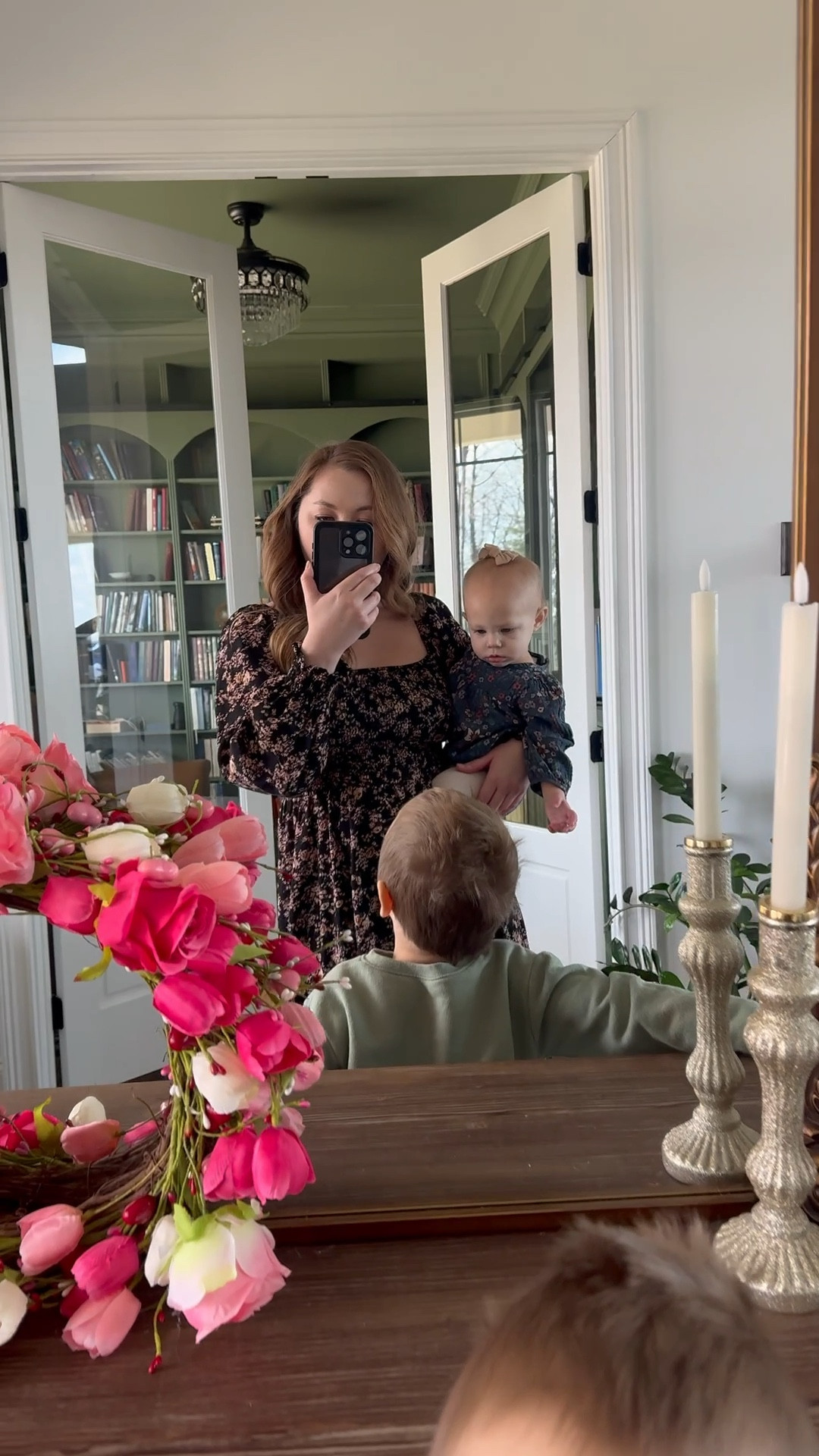 Our OOTD. Little Rog had asked if he could be in the video today. 💙 I have been living in this long sleeve floral dress (and the brown and green dresses I shared the other day) this fall and winter. But if I’m going to be sharing these daily I might have to branch out a bit. 😅

#LTKBaby #LTKmomlife #LTKootd