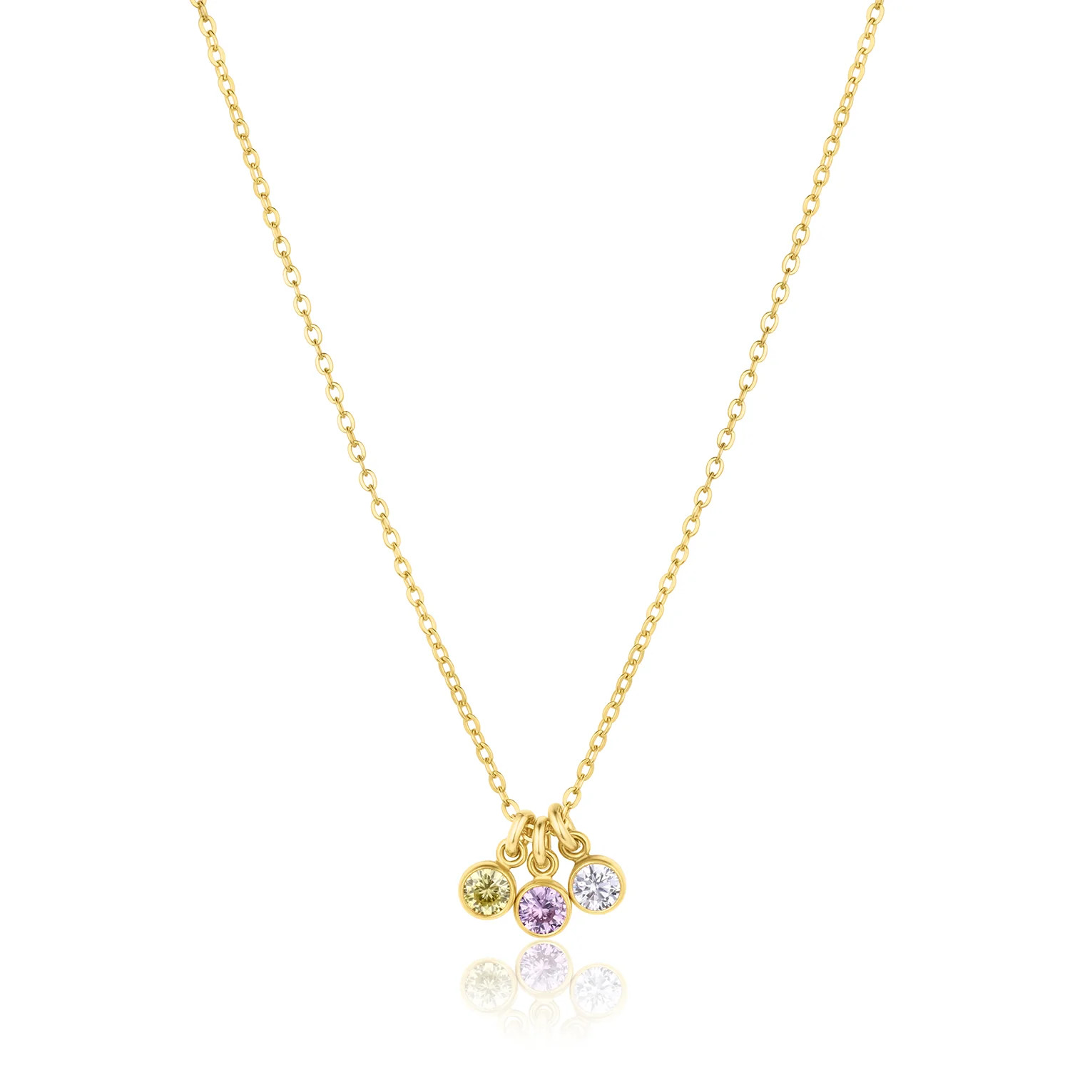 Multi Birthstone Necklace | Set & Stones