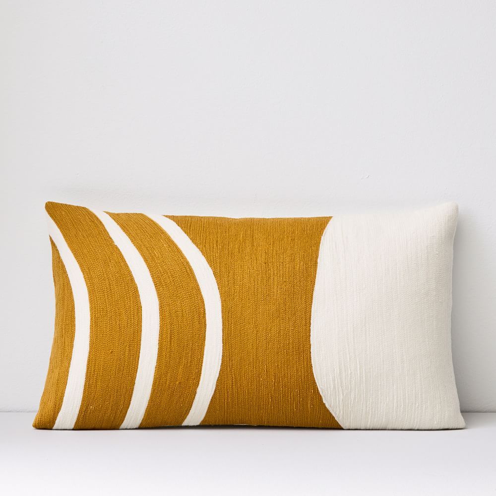 Crewel Rounded Pillow Cover | West Elm (US)