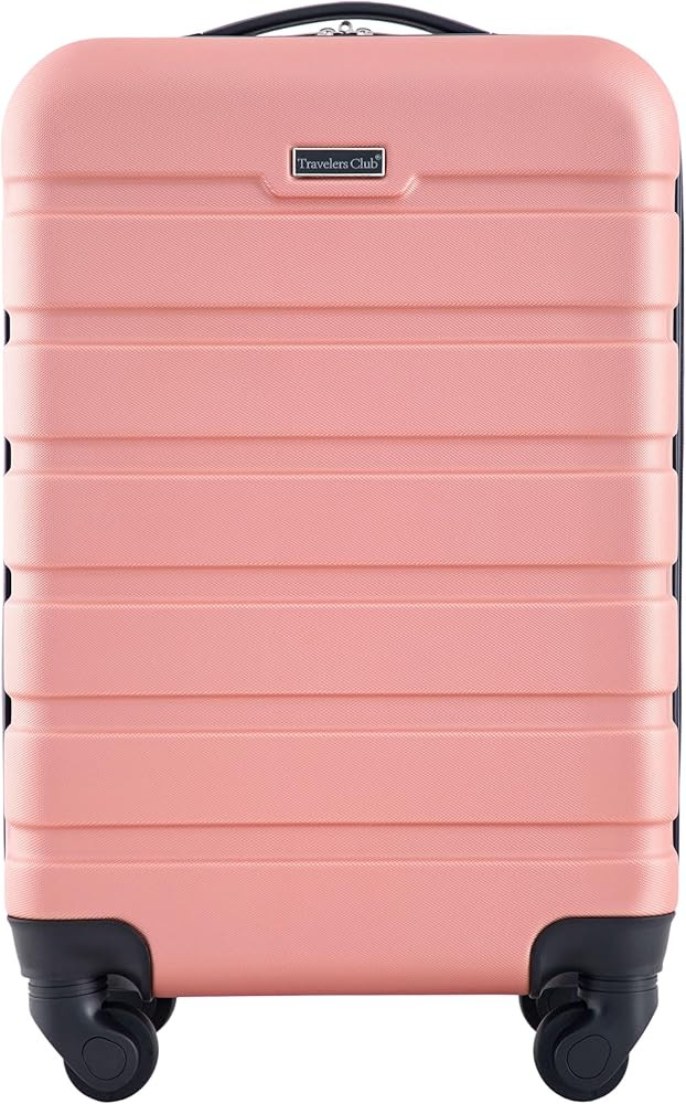 Travelers Club Harper Luggage, Rose Gold, 20-Inch Carry-On | Amazon (US)