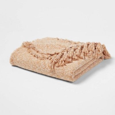 Marled Boucle Tasseled Bed Throw - Threshold™ | Target