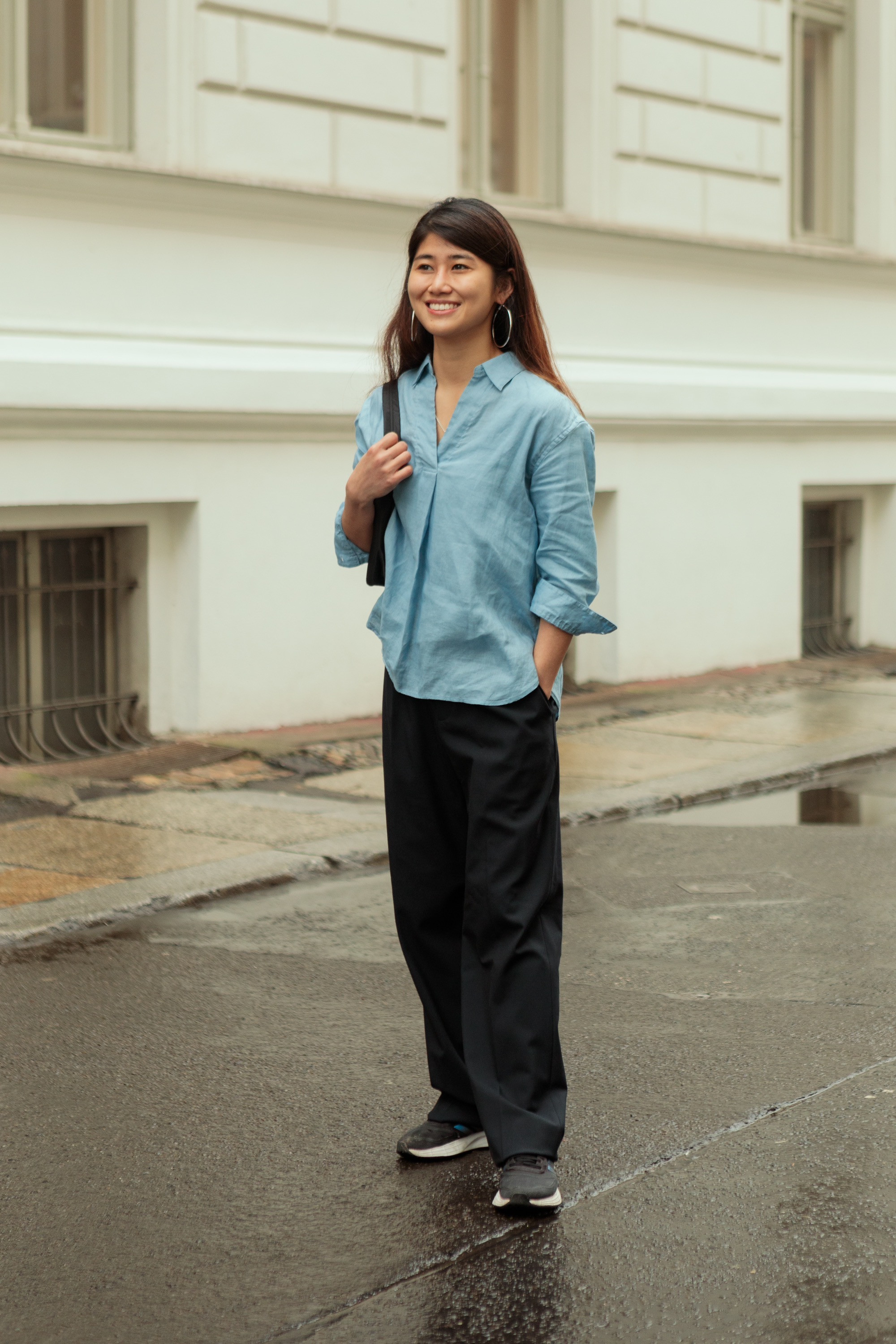 Pleated Wide Leg Trousers | UNIQLO (UK)