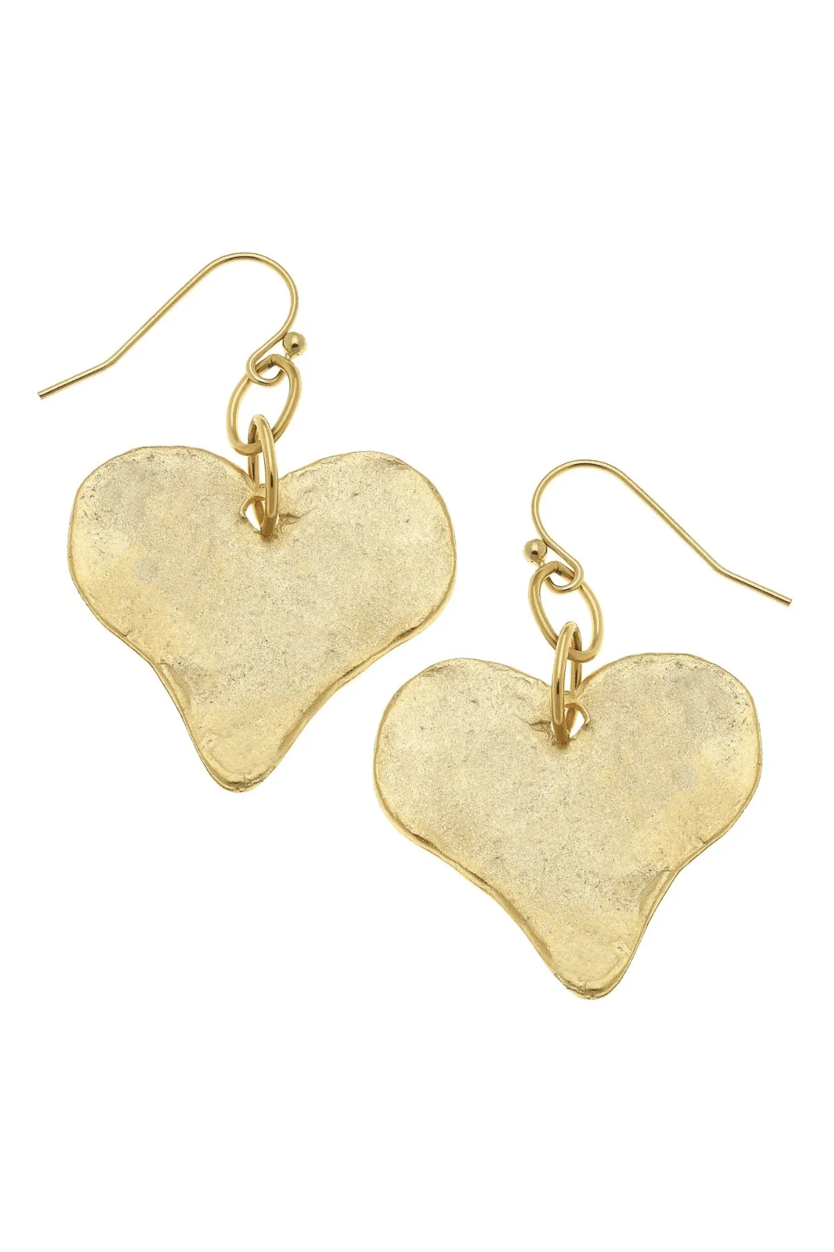 Susan Shaw Gold Heart Earrings | Social Threads