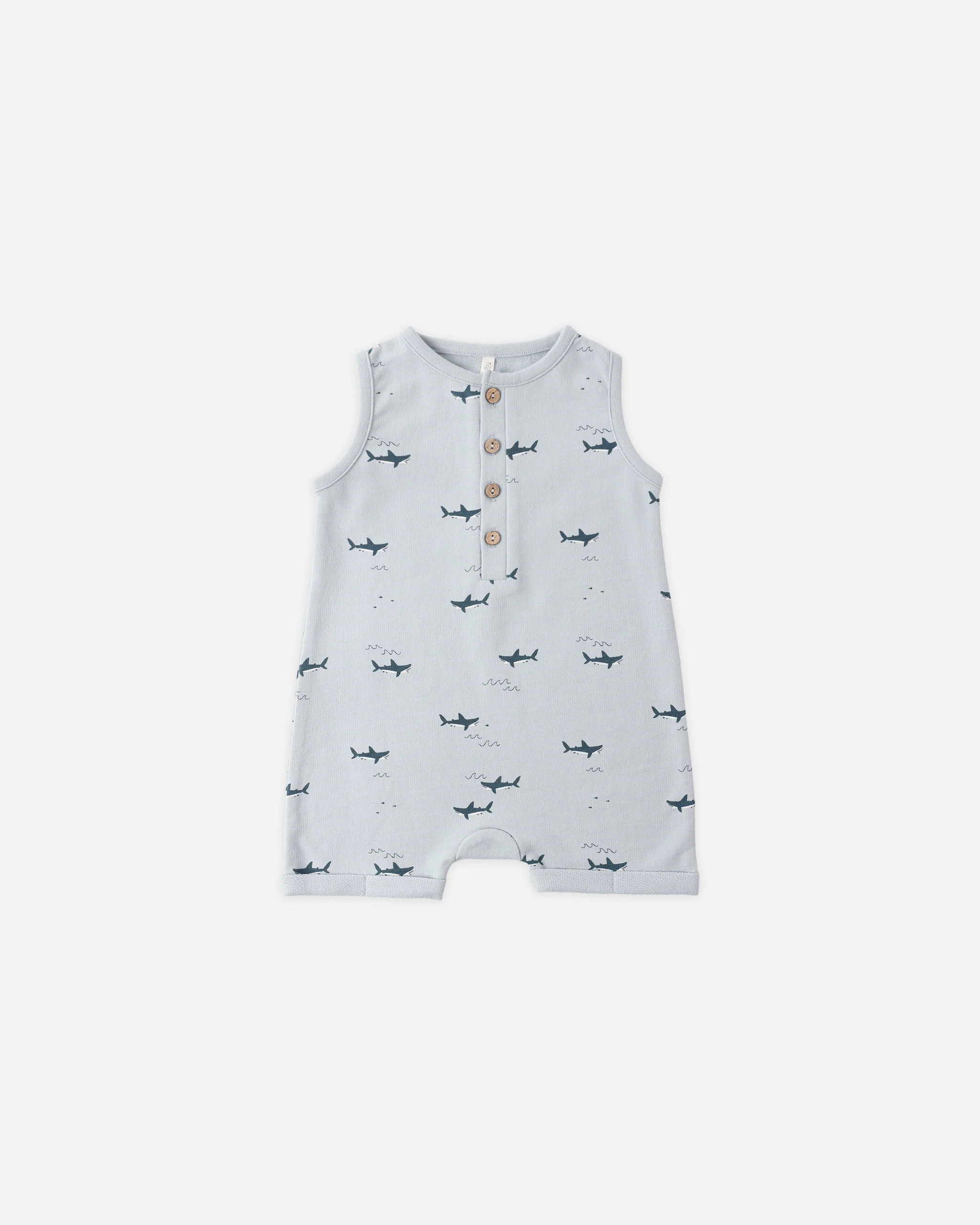Davis Romper Sharks | Rylee + Cru