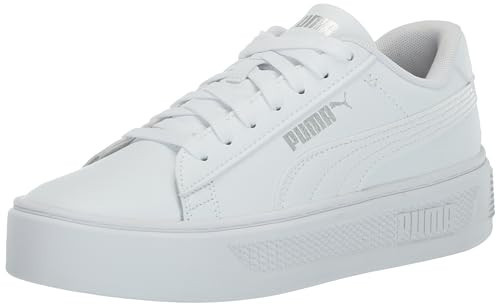 PUMA Womens Casual Sneaker, Puma White-puma White-puma Silver, 9 US | Amazon (US)