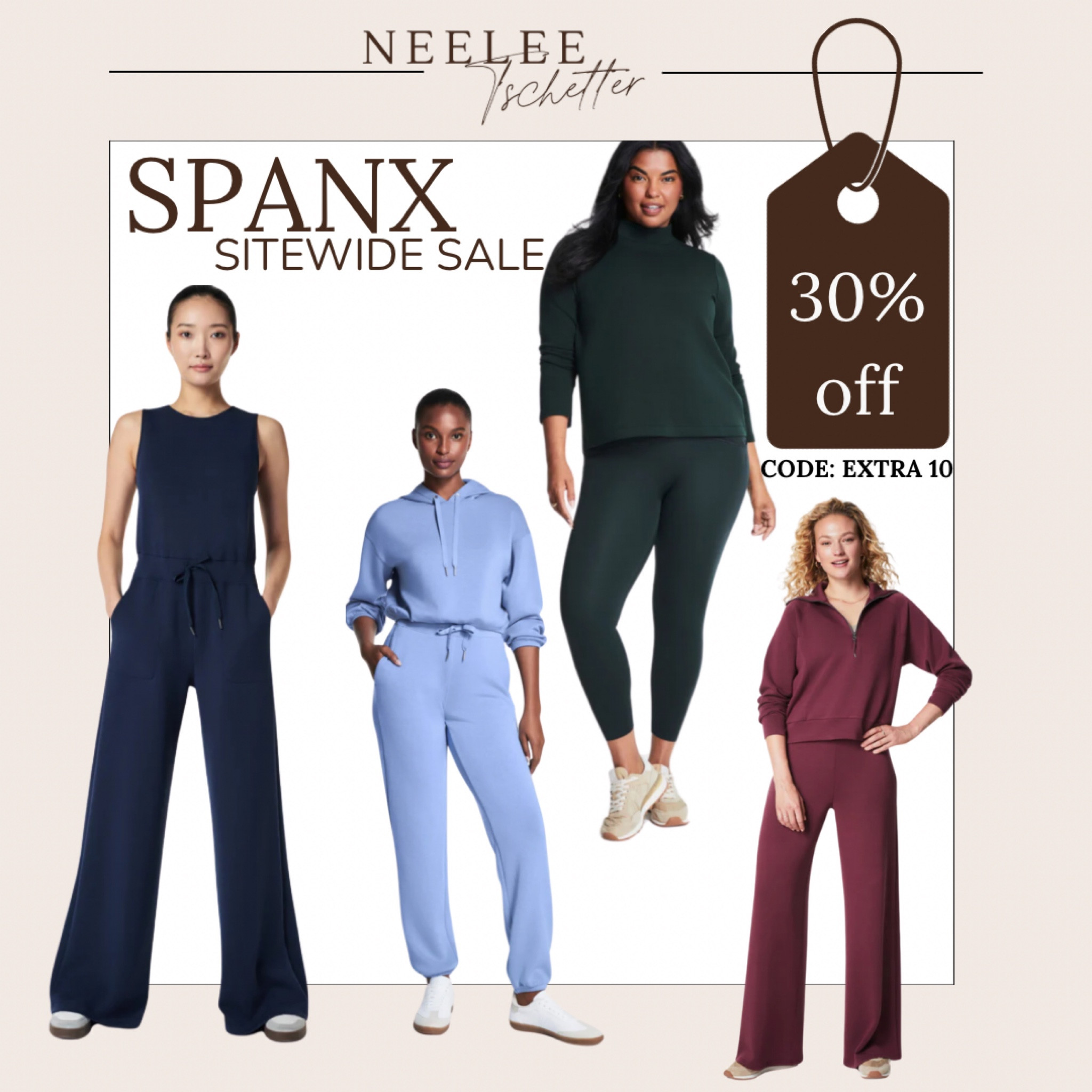 Spanx is 30% off sitewide! Get an extra 10% off with code “extra10”

The air essentials line is 1000000% worth the hype. Great for walking, lounging, errands and travel.



#LTKActive #LTKCyberWeek #LTKSaleAlert
