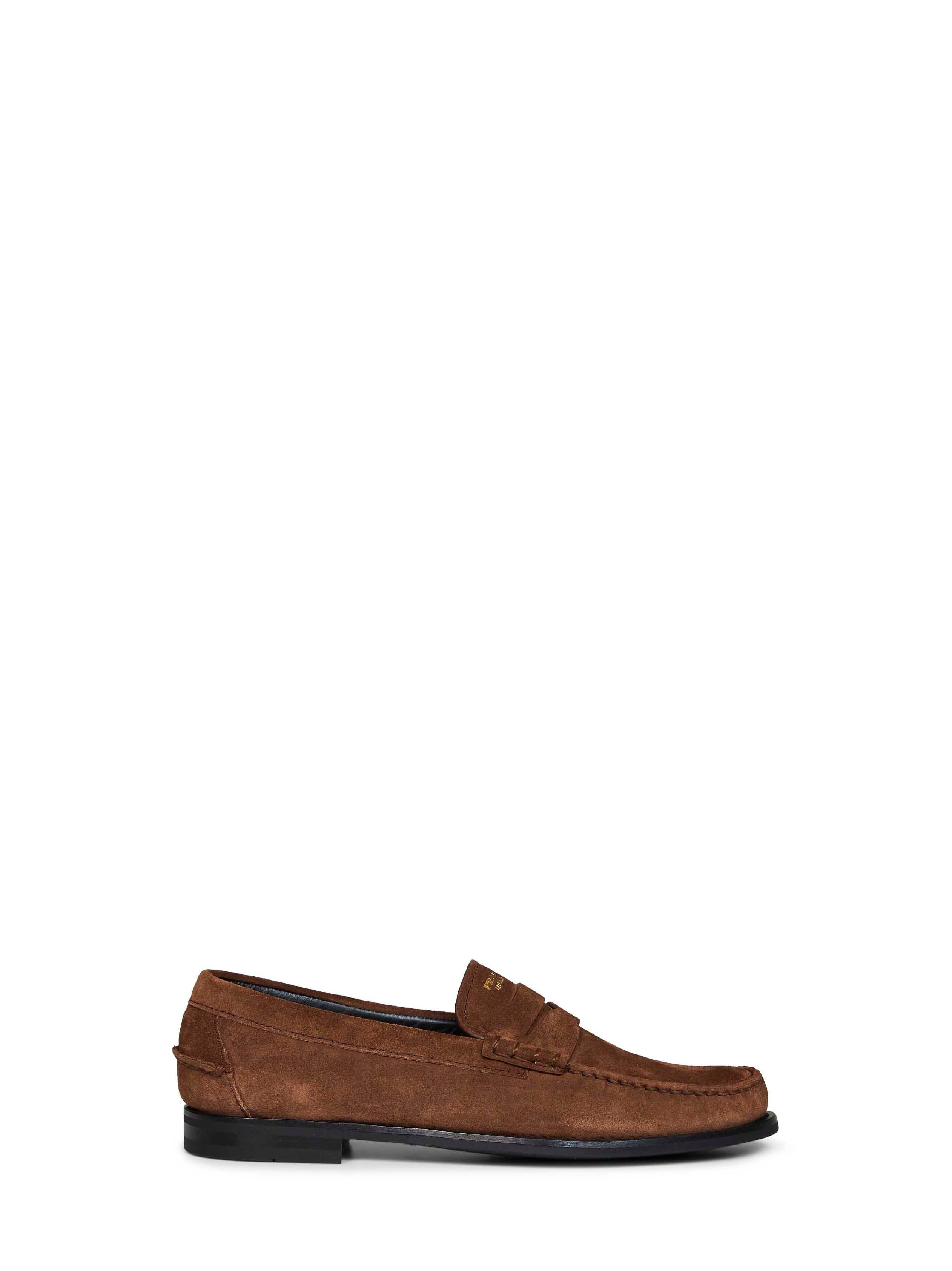 Prada Milano Loafer — Brown | Italist Inc.