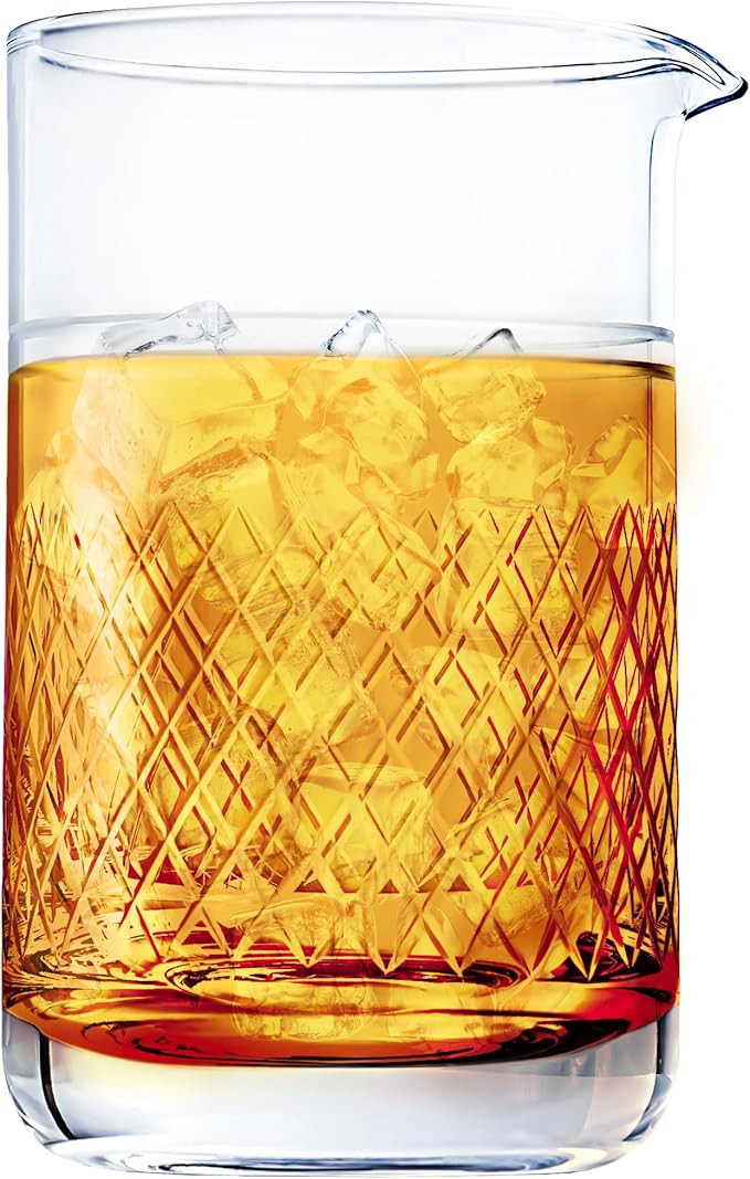 Barillio 20 Oz Crystal Cocktail Mixing Glass Set | Seamless Mixing Pitcher for Stirred Cocktail w... | Amazon (US)