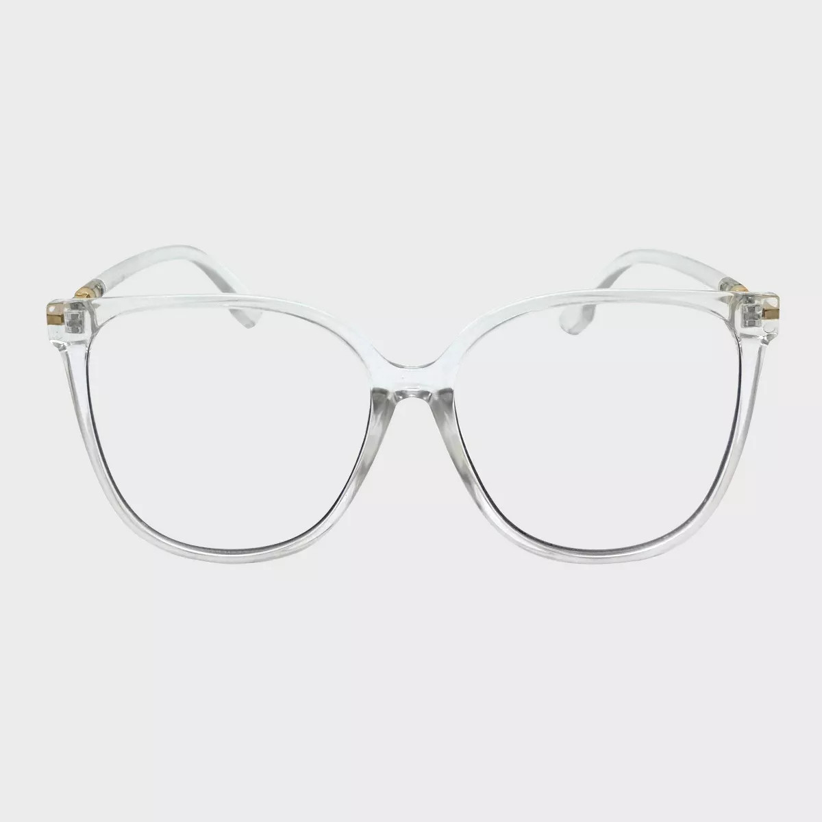 Plastic Metal Combination Square Blue Light Filtering Glasses - Wild Fable™ Clear | Target