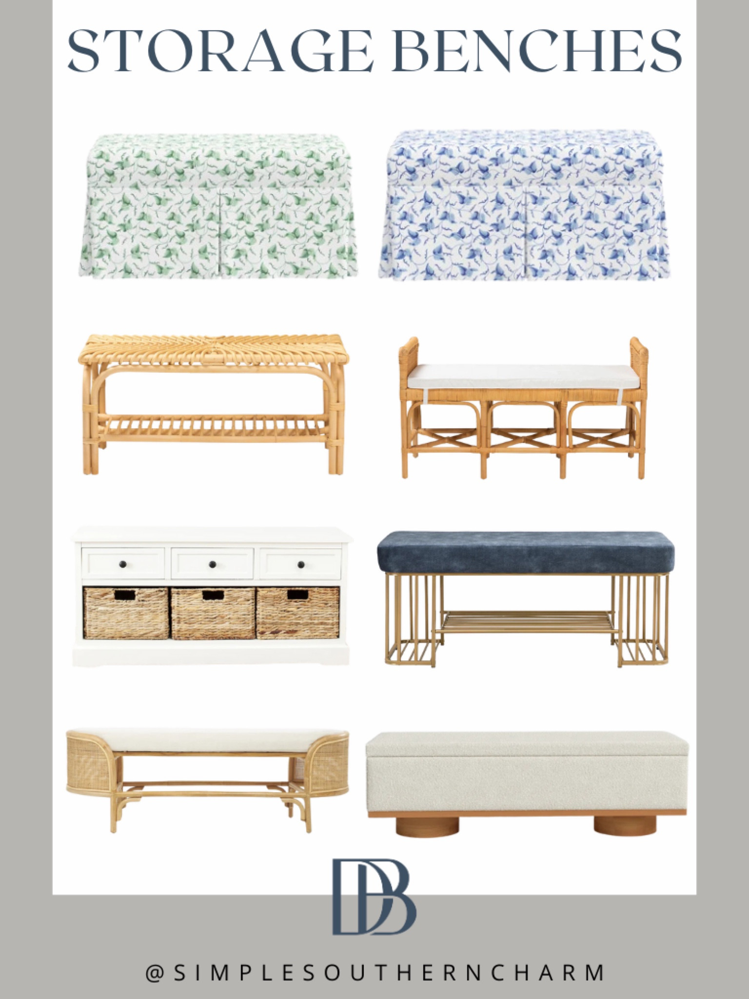 Declutter in style with these chic storage benches, ideal for a fresh start this spring!  #SpringStorage #OrganizedLiving #HomeOrganization #SpringRefresh



#LTKhome