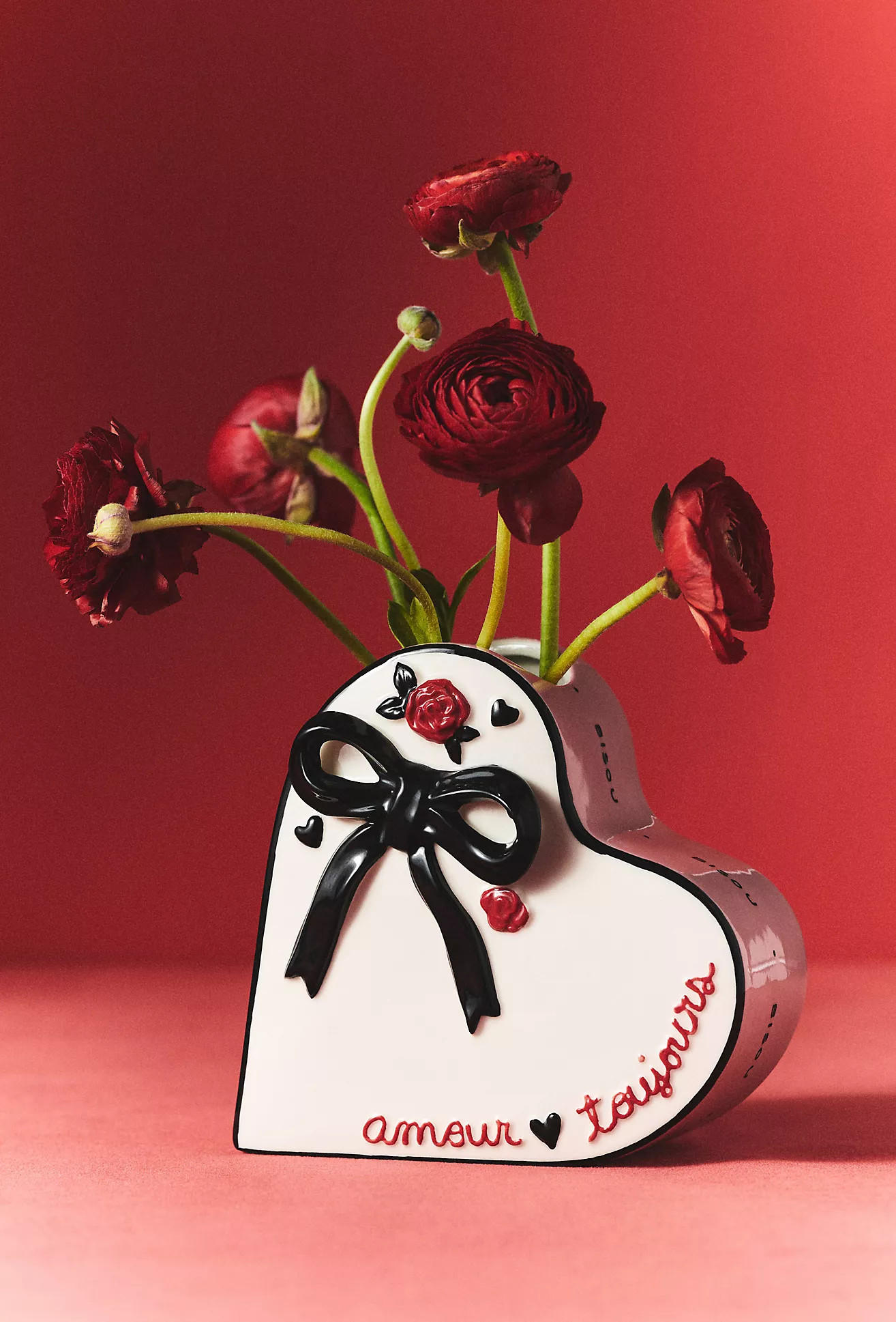 Amour Ceramic Heart Vase | Anthropologie (US)