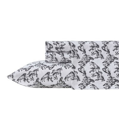 Wrangler Queen Sheet Set Mustangs Black | Target
