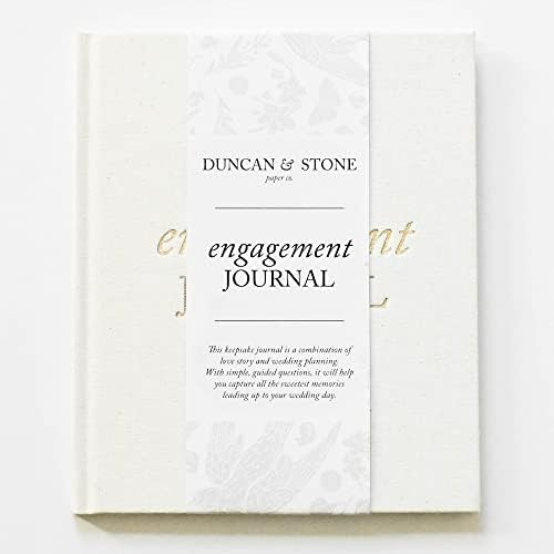 Engagement Journal by Duncan & Stone - Ivory | Bridal Shower Gift for Her | Memory Book and Photo... | Amazon (US)