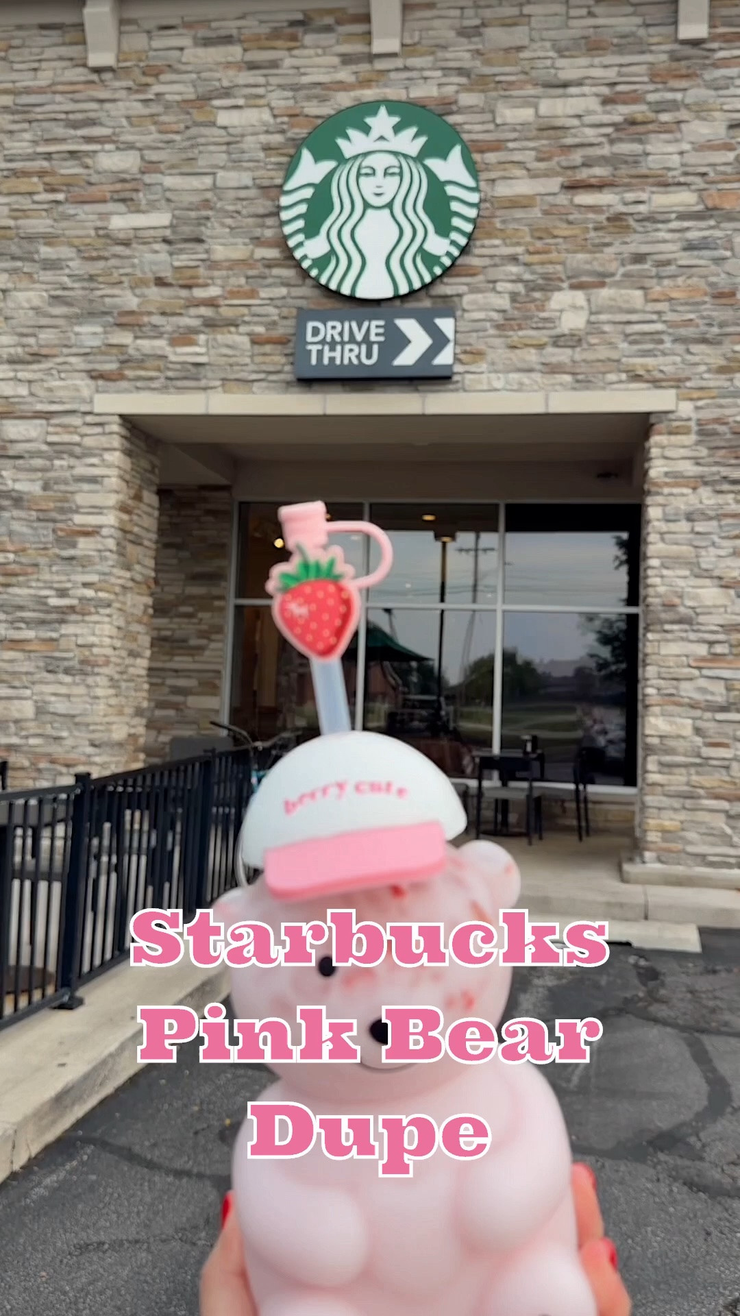 Because I’m not a wake-up-at-4AM-and-hunt-down-the-new-Starbucks-cup kind of girl. 😂 But if that’s your thing, you do you, bestie. I’ll be over here making my own pink bear dupe and keeping my beauty sleep.


Grab this cup with a strawberry straw for a close dupe to the real thing.  I painted the hat with white multi-surface paint, added berry cute in vinyl, and sealed it with Mod Podge.  The painting is optional but I go all in!

#LTKfoodie