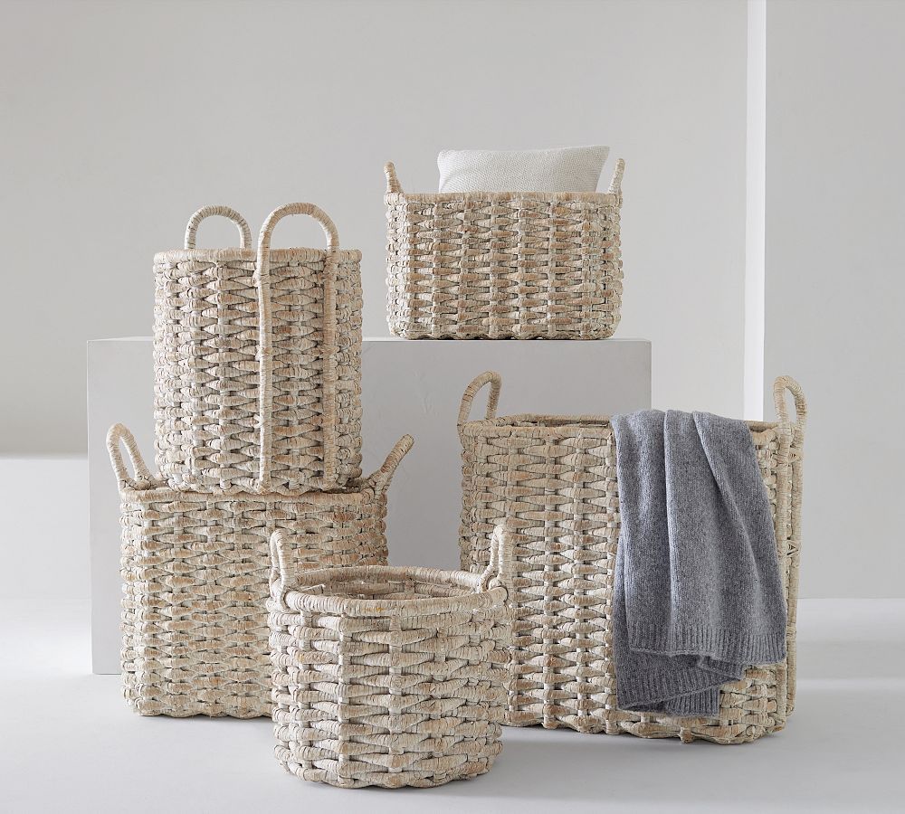 Isabelle Handwoven Basket Collection | Pottery Barn (US)