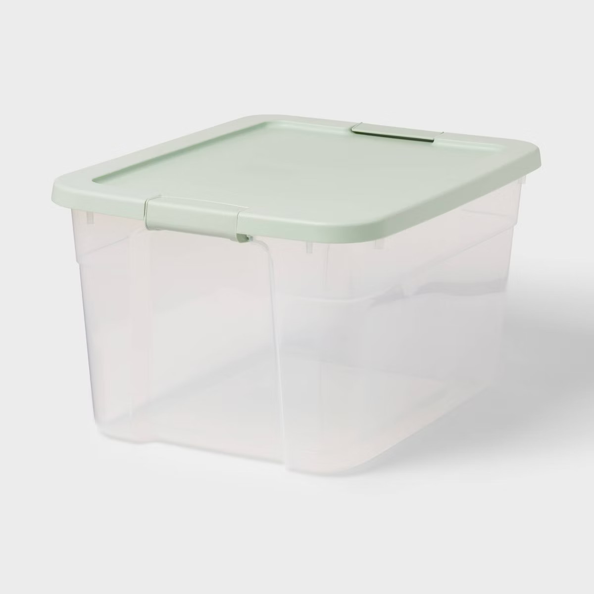 66qt Clear Latching Storage Box Light Green - Brightroom™ | Target