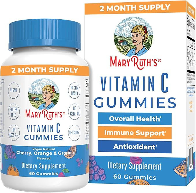 MaryRuth Organics Vegan Vitamin C Gummies | 2 Month Supply | Immune Support Supplement | Adults &... | Amazon (US)