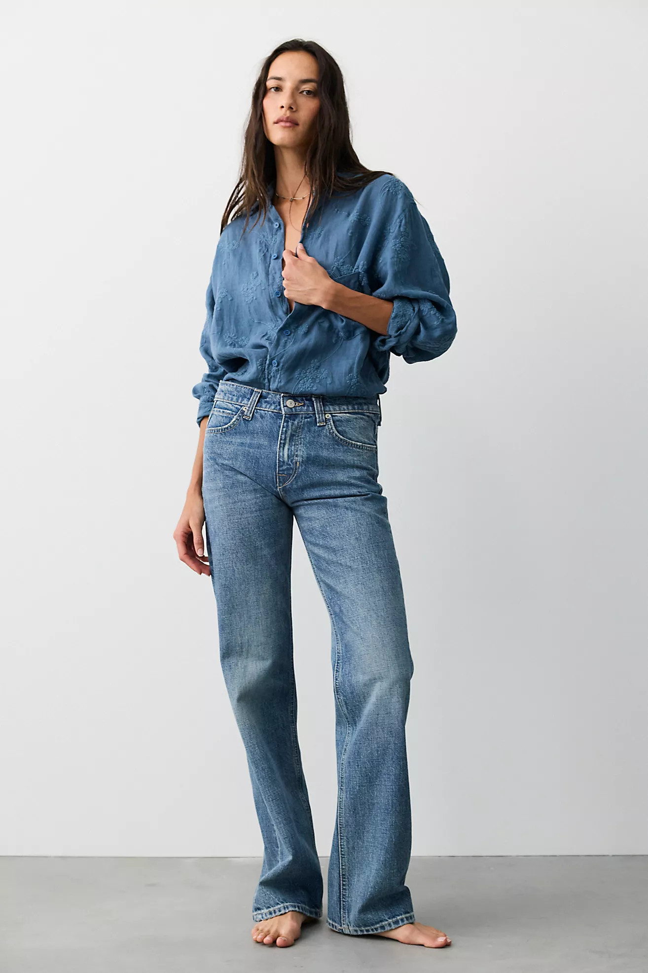 We The Free Luna Mid-Rise Straight Jeans | Free People (UK)