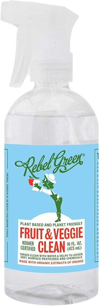 Rebel Green Fruit & Veggie Clean - Plant-Based Produce Cleaner - Natural Fruit and Vegetable Wash... | Amazon (US)