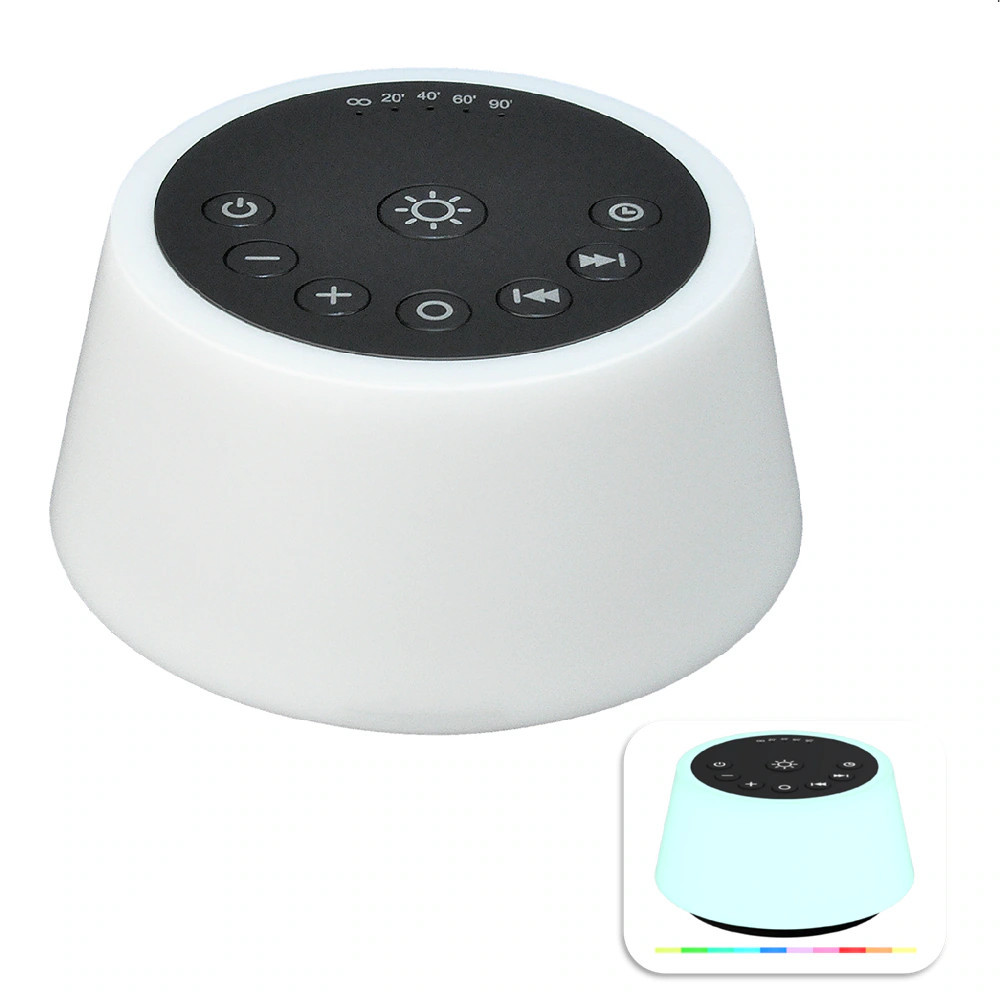 Style Selections Rechargeable RGB Sound Machine one_size in Black | RE1484-RGB-04LF1-K | Lowe's