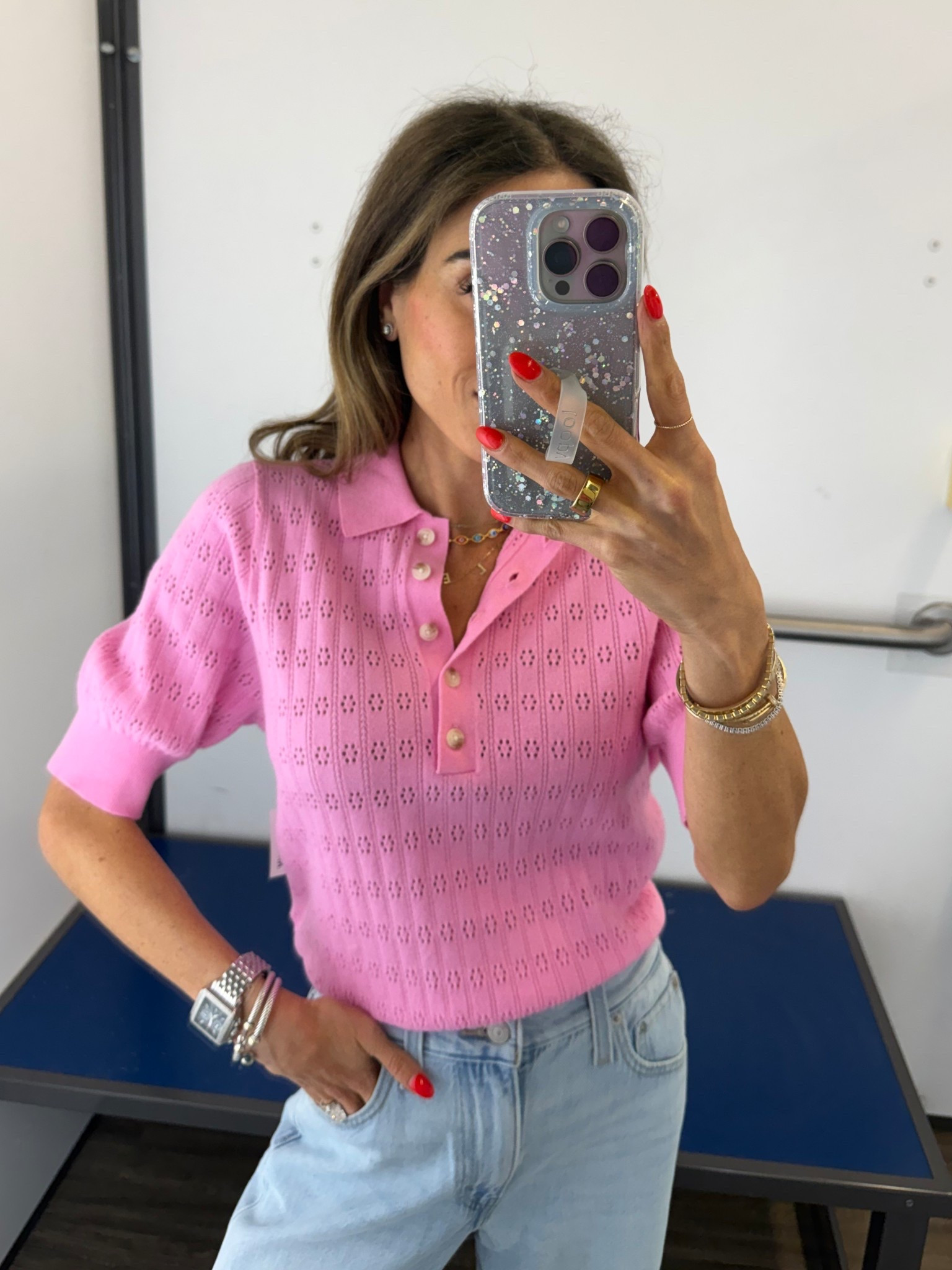Love the color of this collared sweater for spring. It also comes in a few other colors, but this one can be worn to the office or for every day.

#LTKPetite #LTKSeasonal