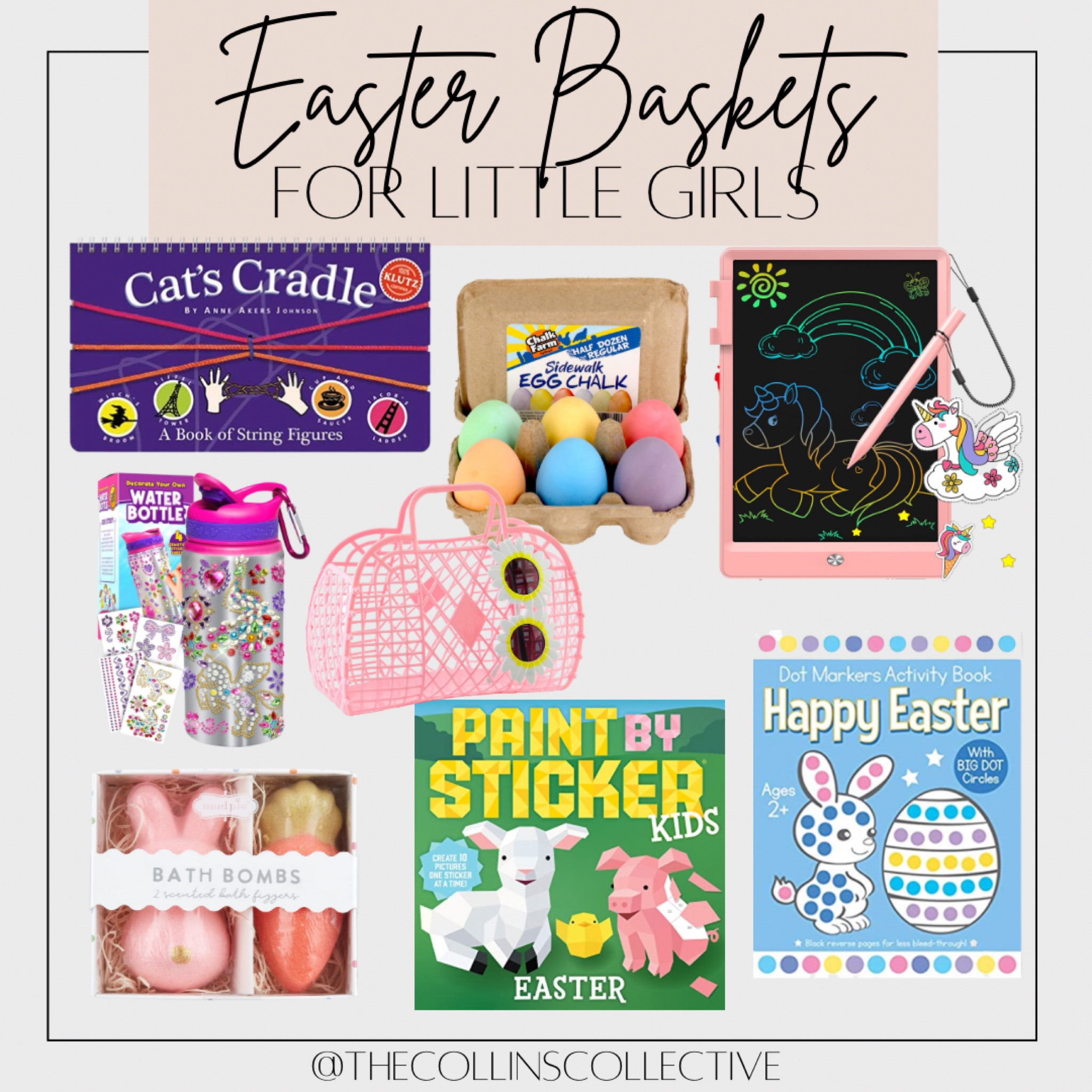Easter basket, little girl Easter basket, drawing tablet, egg chalk, little girl toys, bath bombs, Easter toys 

#LTKfamily #LTKkids #LTKbaby