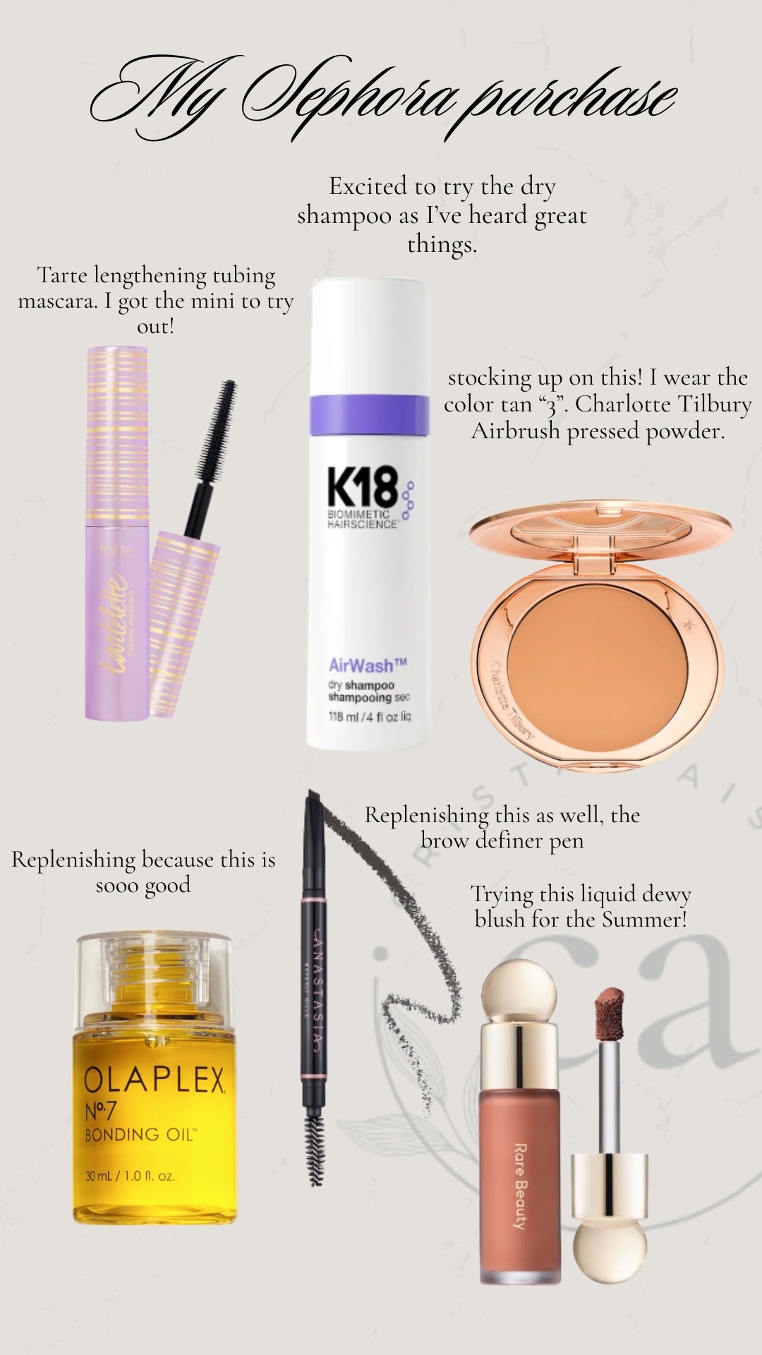 Today’s Sephora order! 

#LTKBeauty #LTKOver40 #LTKootd