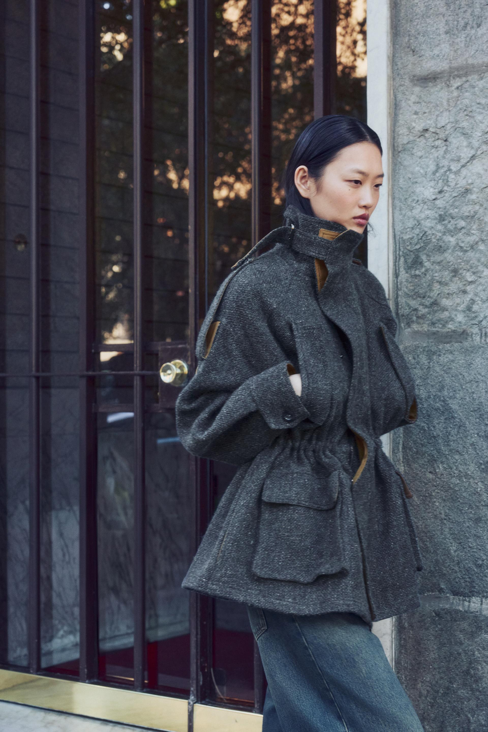 Zara - Zw Collection Combined Jacket - Gray - Xs - Woman | Zara US