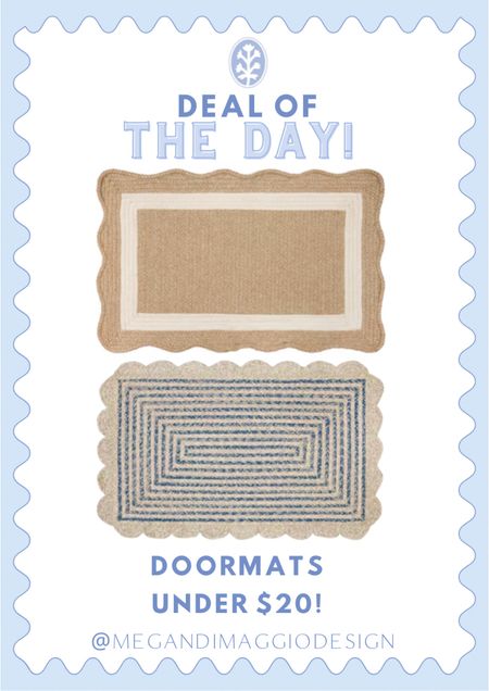 Brand new adorable and affordable scalloped doormat finds!! Perfect for a Spring front porch refresh!! 😍

#LTKSeasonal #LTKfindsunder50 #LTKhome