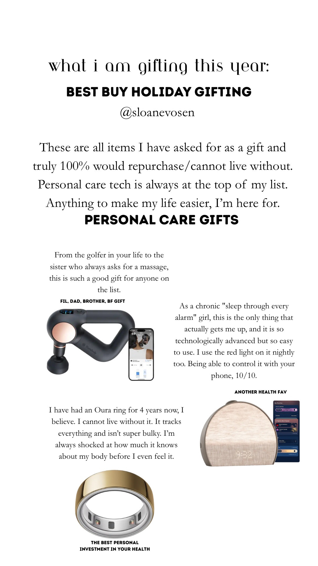 #BestBuyPartner taking gifting seriously this year 👏 @bestbuy My favorite things to gift are items that are a “luxury” that someone wouldn’t necessarily purchase for themselves. These are all my favorites of course and no better place to grab it all then Best Buy. From the gaming system to a camera to a new hair tool or a kitchen appliance they truly have it all. Think of it as a one-stop-shop. 

#canon #EOSR50V #giftidea #giftideas #giftideasforfriends #giftideaformom #giftsforher #giftsformom #giftsforgirlfriend #skincaregifts #beautygifts #beautygiftsets #skincaregiftset #skincaregiftguide #beautygiftguide #beautygiftideas #giftguideforher #giftguideforhim2025 #giftguideforbestfriend #giftsforsister Gift Guide Beauty. Gift guide for the beauty lovers. Gift idea for her. Gifts for makeup lover. Gifts for beauty lover. Gifts for girlfriend. Gifts for cousin. Gifts for sister. Christmas gifts. Christmas gifts for girls


#LTKCyberWeek #LTKGiftGuide #LTKHoliday