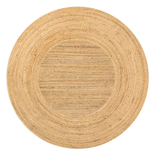 JONATHAN Y Harmony Boho Jute Circle Round Area Rug in Natural at Nordstrom, Size 4Ft 0In X 4Ft 0In | Nordstrom