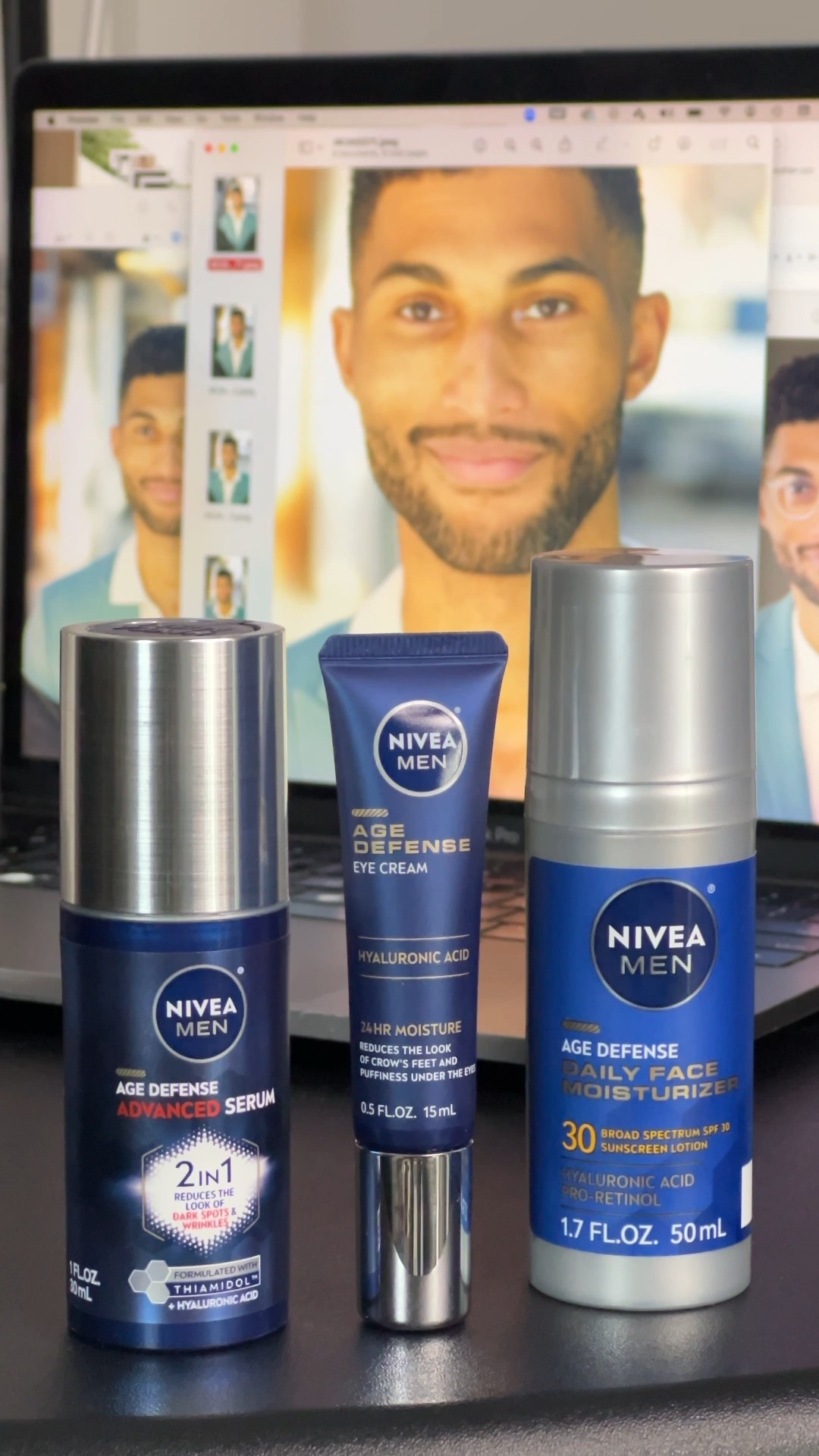 #ad Giving my skincare routine a little refresh with #NiveaMen’s #AgeDefense Trio.

I’ve got the advanced face serum to help reduce the look of dark spots due to sun exposure, imperfections, and aging with regular use,  the eye cream helps lighten things up under the eyes, and the moisturizer’s packed with hydration and SPF for 2-in-1 impact.

@NiveaMenUSA #target #targetpartner @target 

#LTKBeauty #LTKFindsUnder50 #LTKMens