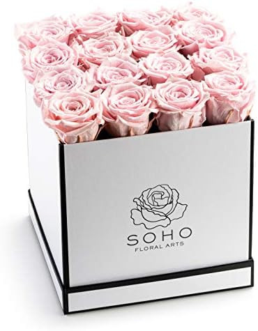 Soho Floral Arts | Real Roses That Last a Year and More | Fresh Flowers | Eternal Roses in a Box (Pi | Amazon (US)