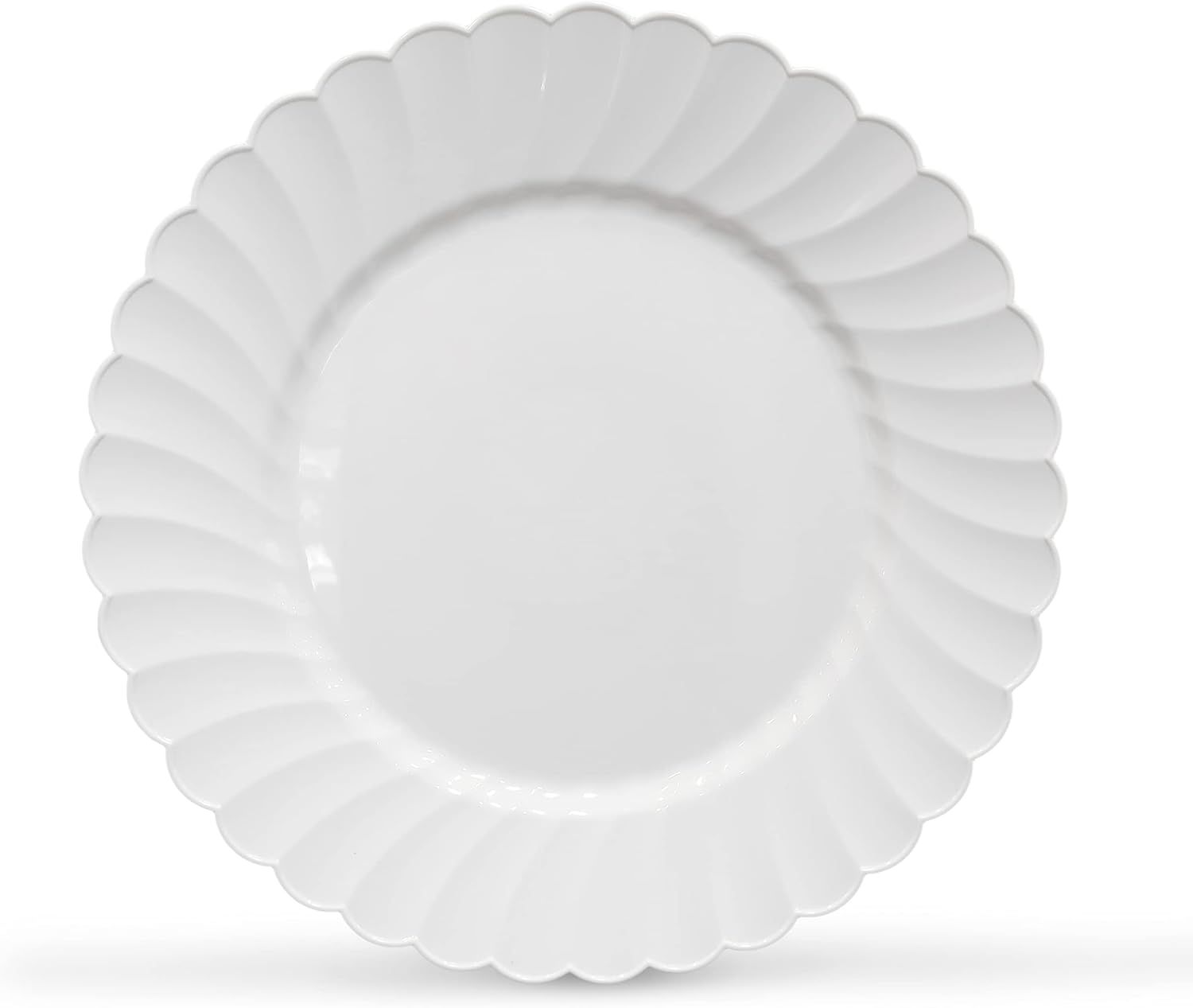 Premium Hard Plastic Round White Plates – 100 x 6” -Washable & Reusable - Party Supplies For ... | Amazon (US)
