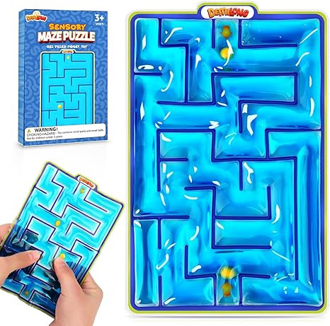 Sensory Toys Fidget Marble Maze - Gel Filled Sensory Items for Kids Children Teens Autism | Tacti... | Amazon (US)