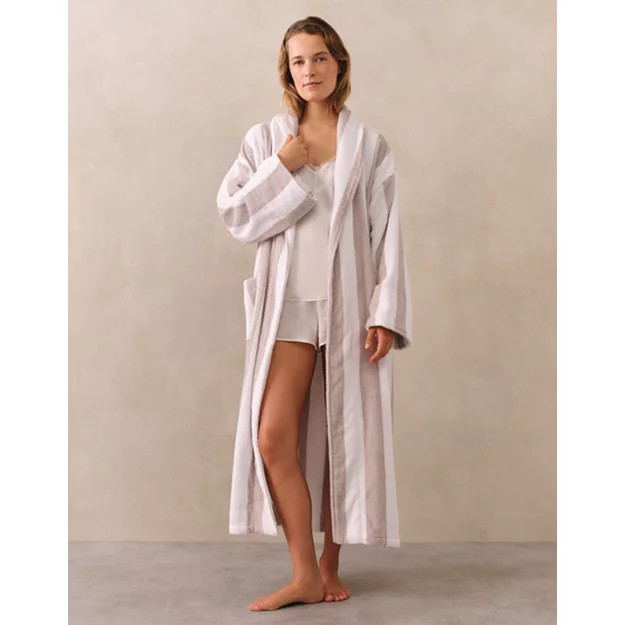 Organic Cotton Stripe Robe | New In Nightwear | The  White Company | The White Company UK & ROW