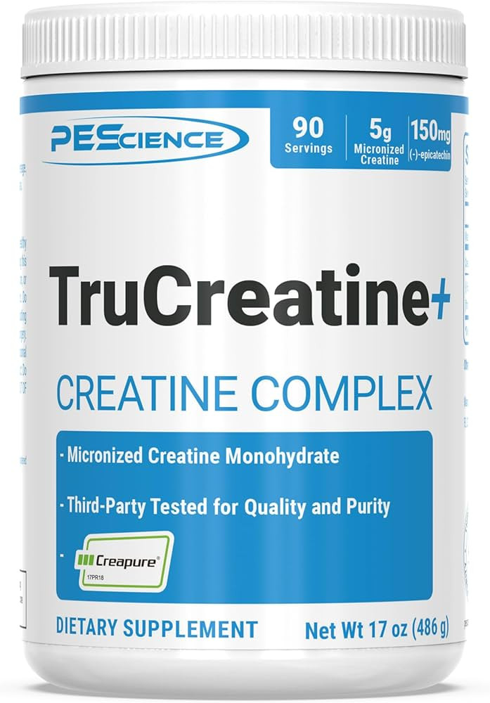 PEScience TruCreatine+ Creatine Monohydrate Powder Plus Epicatechin, Micronized Creapure Creatine... | Amazon (US)