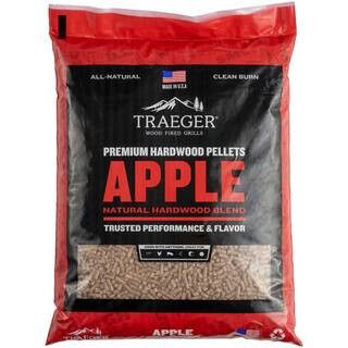 Traeger 20 lb. Bag Apple All-Natural Wood Grilling Pellets PEL318 - The Home Depot | The Home Depot