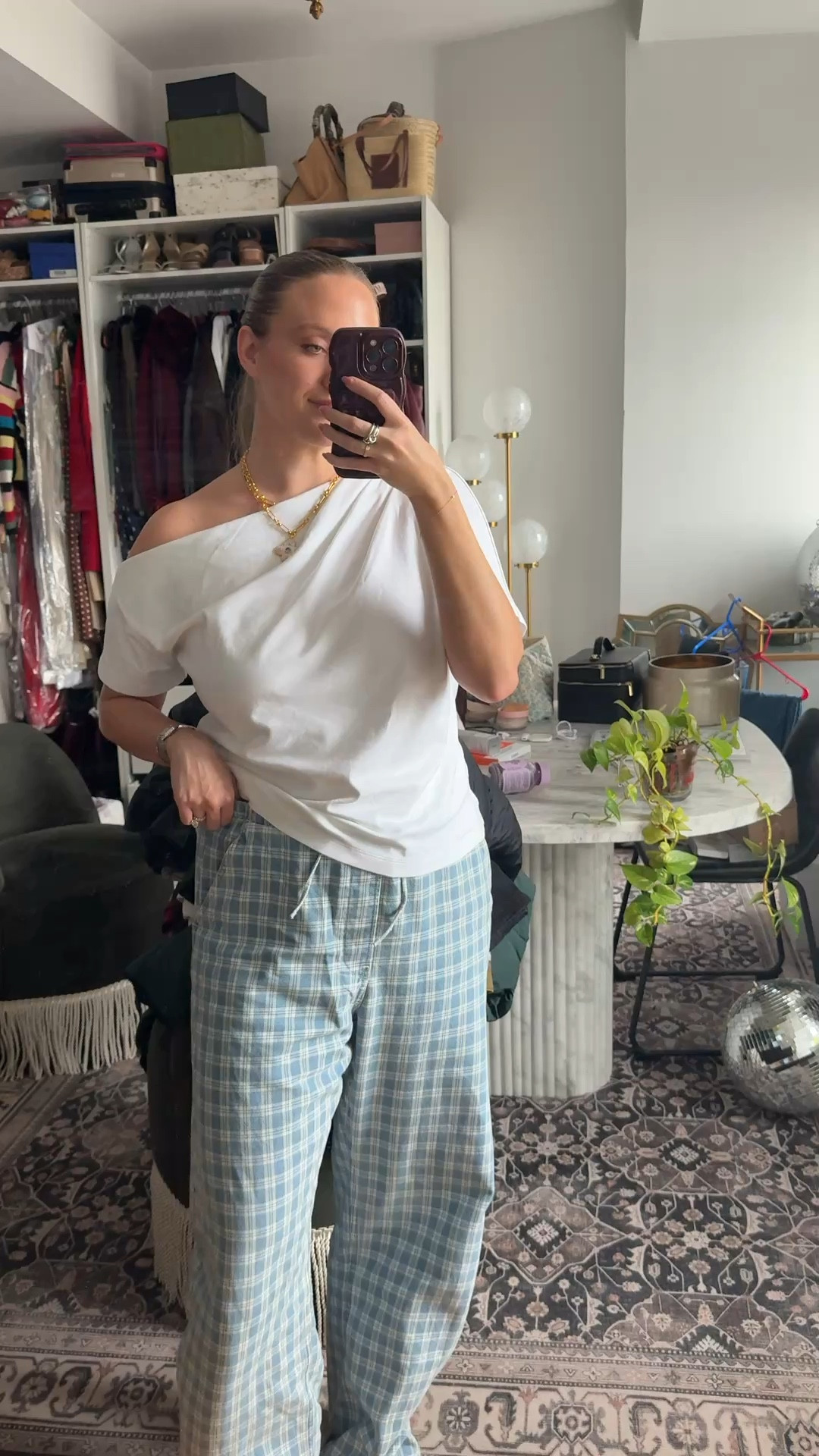 Casual Sunday OOTD featuring my new favorite printed jeans! They’re drawstring & barrel style so they’re so comfortable (would be great for travel). I got large tall for length! 

#LTKootd #LTKTall #LTKMidsize