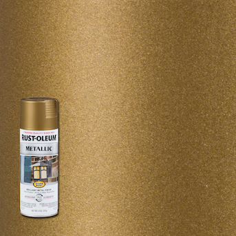 Rust-Oleum Stops Rust Gloss Champagne Bronze Metallic Spray Paint (NET WT. 11-oz) | Lowe's