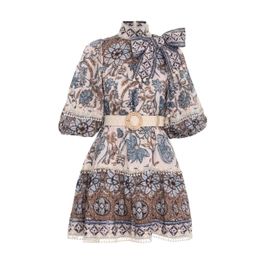 Vitali Tie Neck Mini Dress | ZIMMERMANN (APAC)