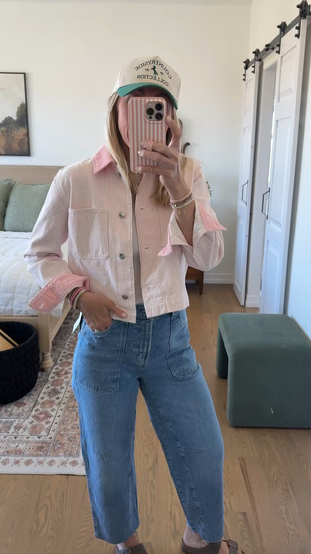 Wearing small in this jacket from Walmart!! So cute for spring. Pants run a little big. Size down! 

#LTKootd #LTKdayinmylife #LTKgrwm