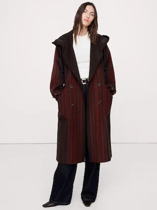 Double-Faced Wool-Blend Parka Coat | Banana Republic (CA)