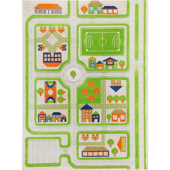 Traffic 3-D Activity Mat, Green Large | Maisonette