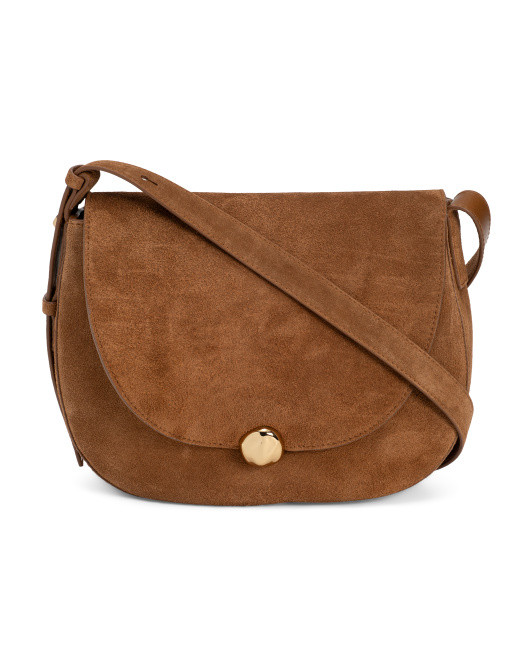 Suede Dakota Large Saddle Bag | Handbags | Marshalls | Marshalls
