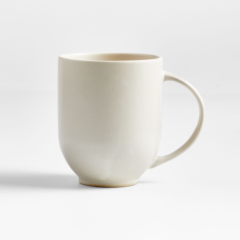 Craft Linen Cream Mug + Reviews | Crate & Barrel | Crate & Barrel