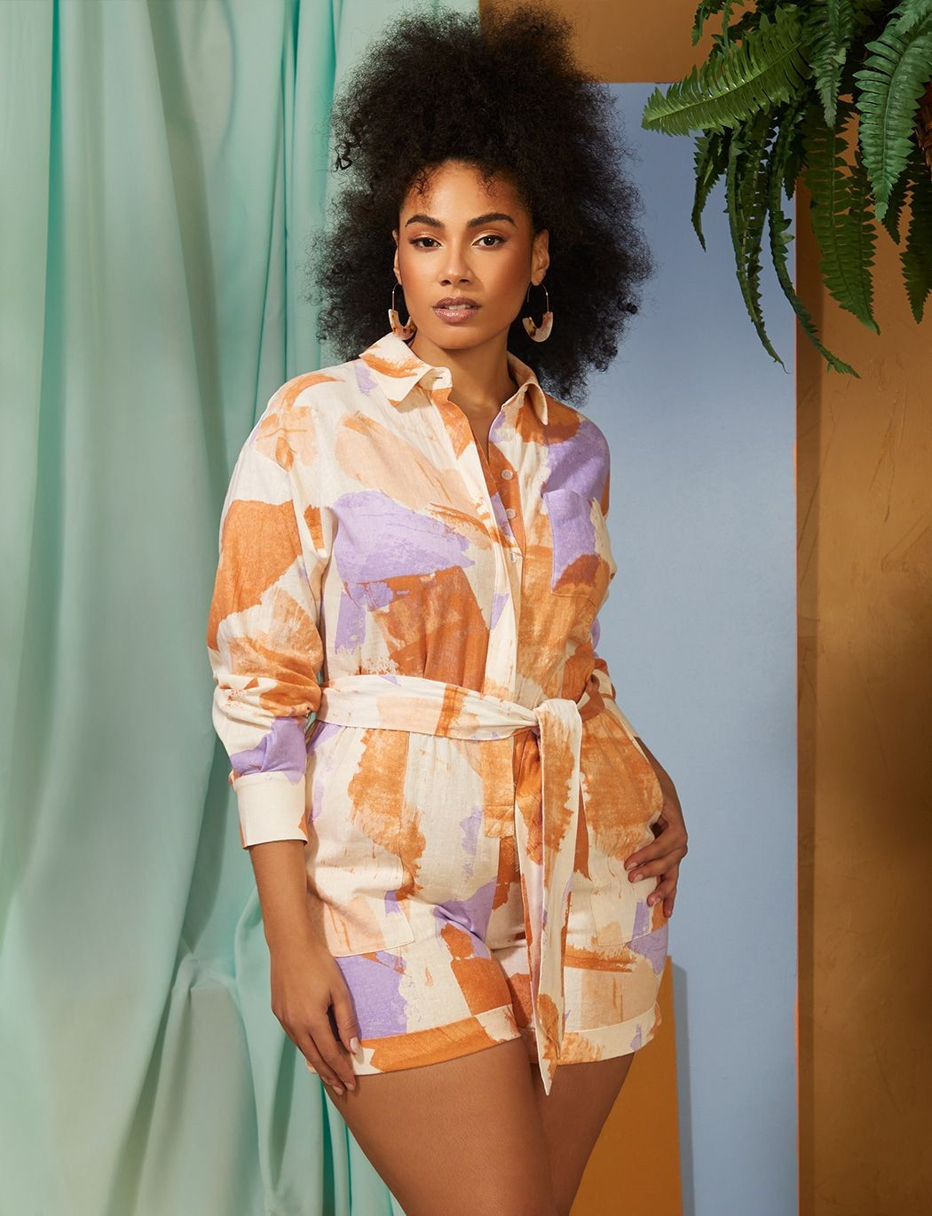 Linen Romper | Eloquii