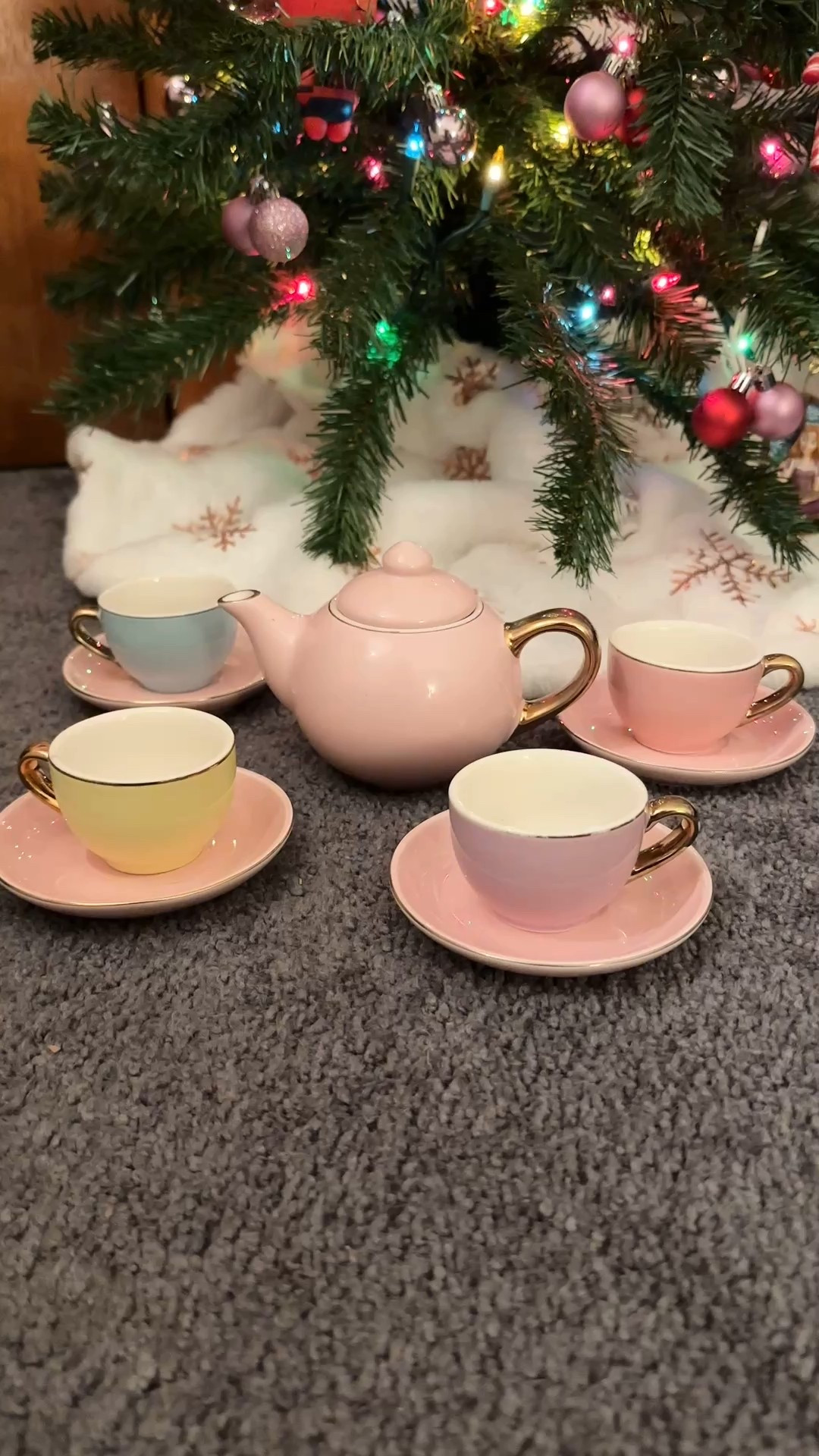 This tea set is another Christmas gift my now 5 year old daughter received last year that she’s still consistently using a year later! She’s been very careful with the pieces (it is breakable), and loves getting to have "tea” in her very own tiny teacups! 

#LTKKids #LTKGiftGuide #LTKHoliday