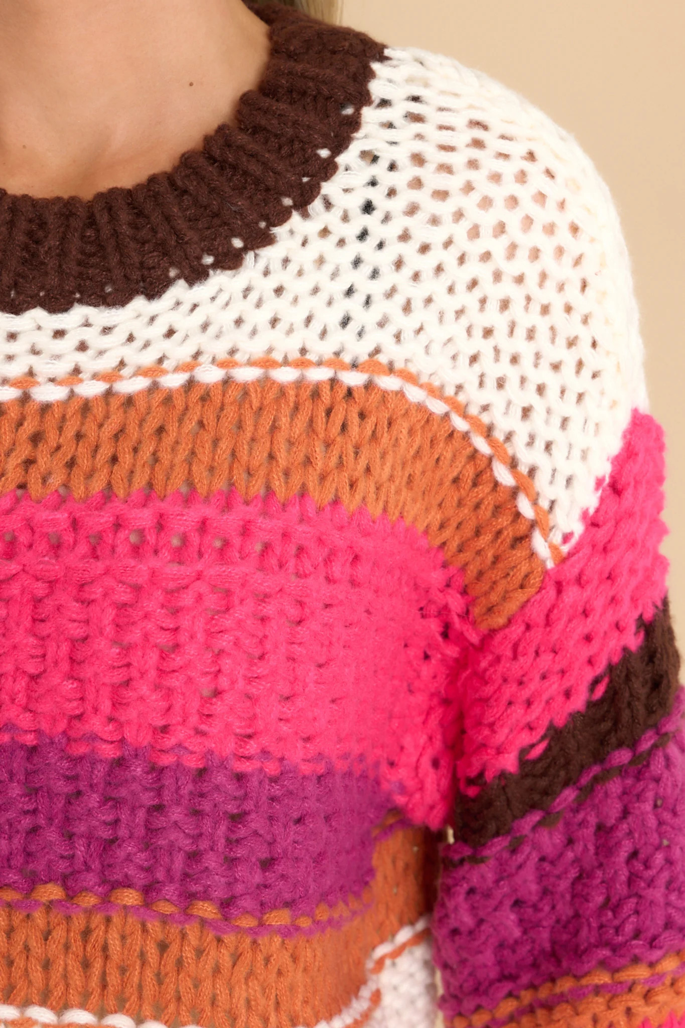 Effortless Season Hot Pink Sweater | Red Dress 